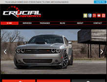 Tablet Screenshot of crucialperformance.com